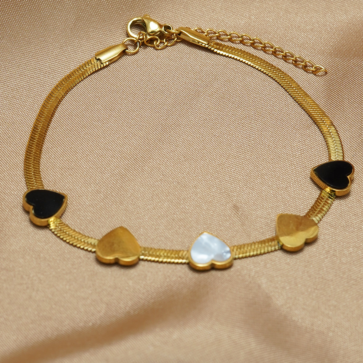 Lxalry 18K Gold Plated Heart Jewelry Set