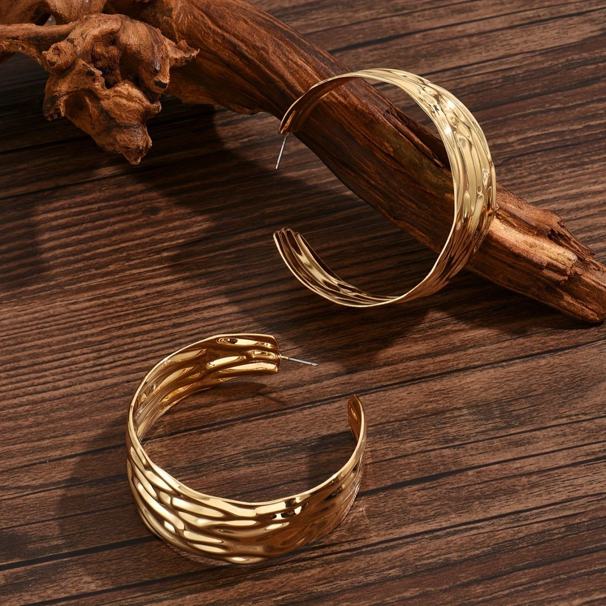 Bold Statement Gold Hoop Earrings for Women
