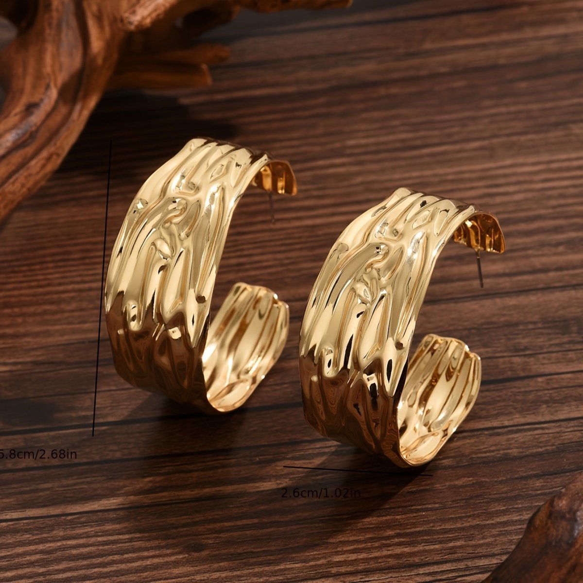 Bold Statement Gold Hoop Earrings for Women