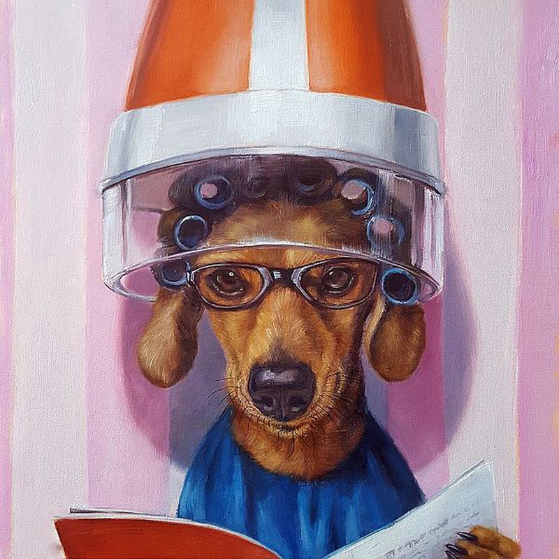 Wedding decoration oil painting – handmade people art