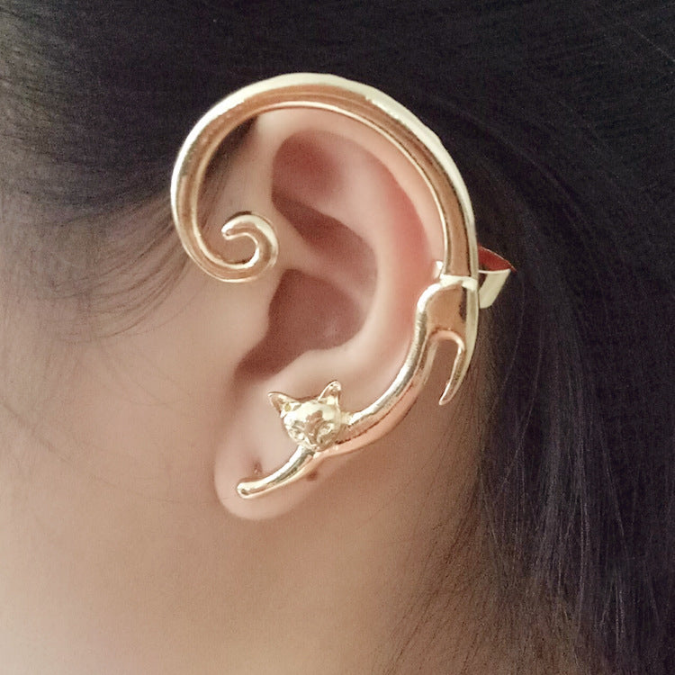One-Piece Rock Cat Earring