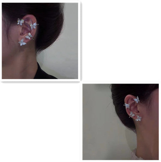 Fashion Butterfly Ear Clip & Hook