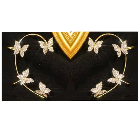 Fashion Butterfly Ear Clip & Hook
