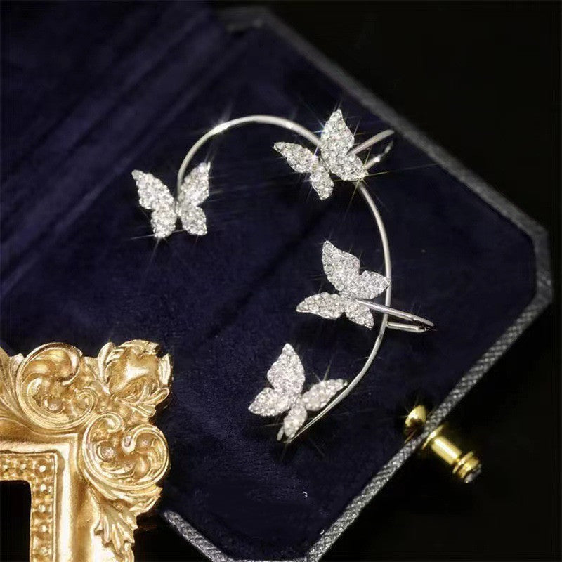 Fashion Butterfly Ear Clip & Hook