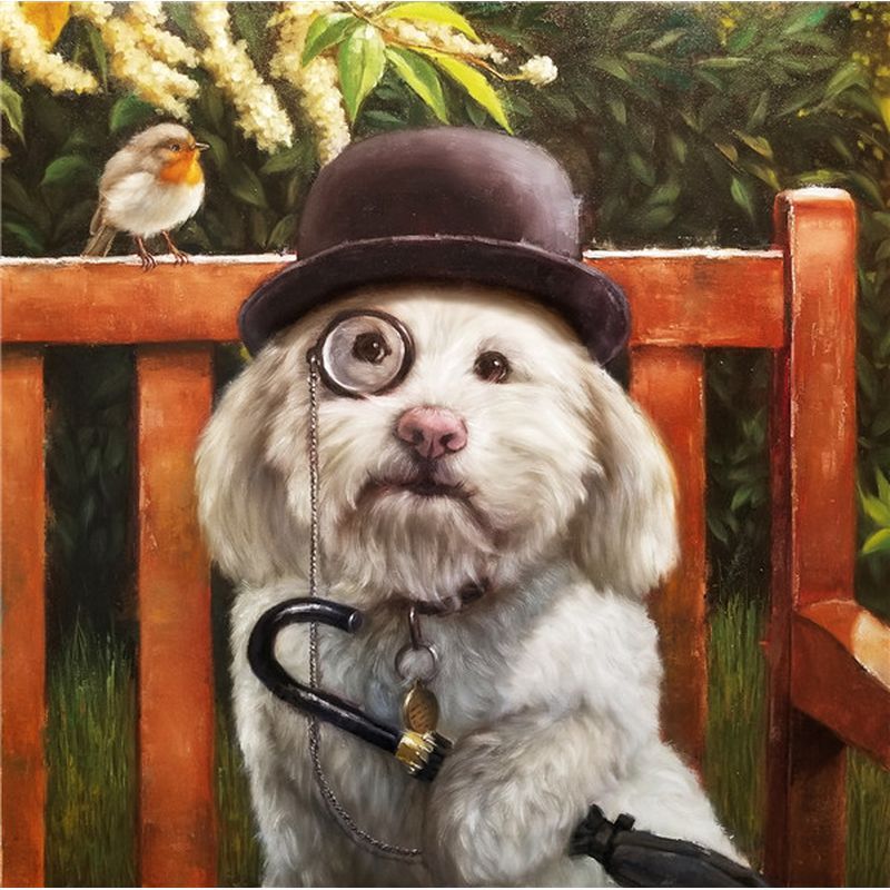 Artistic oil painting of people – handmade canvas gift