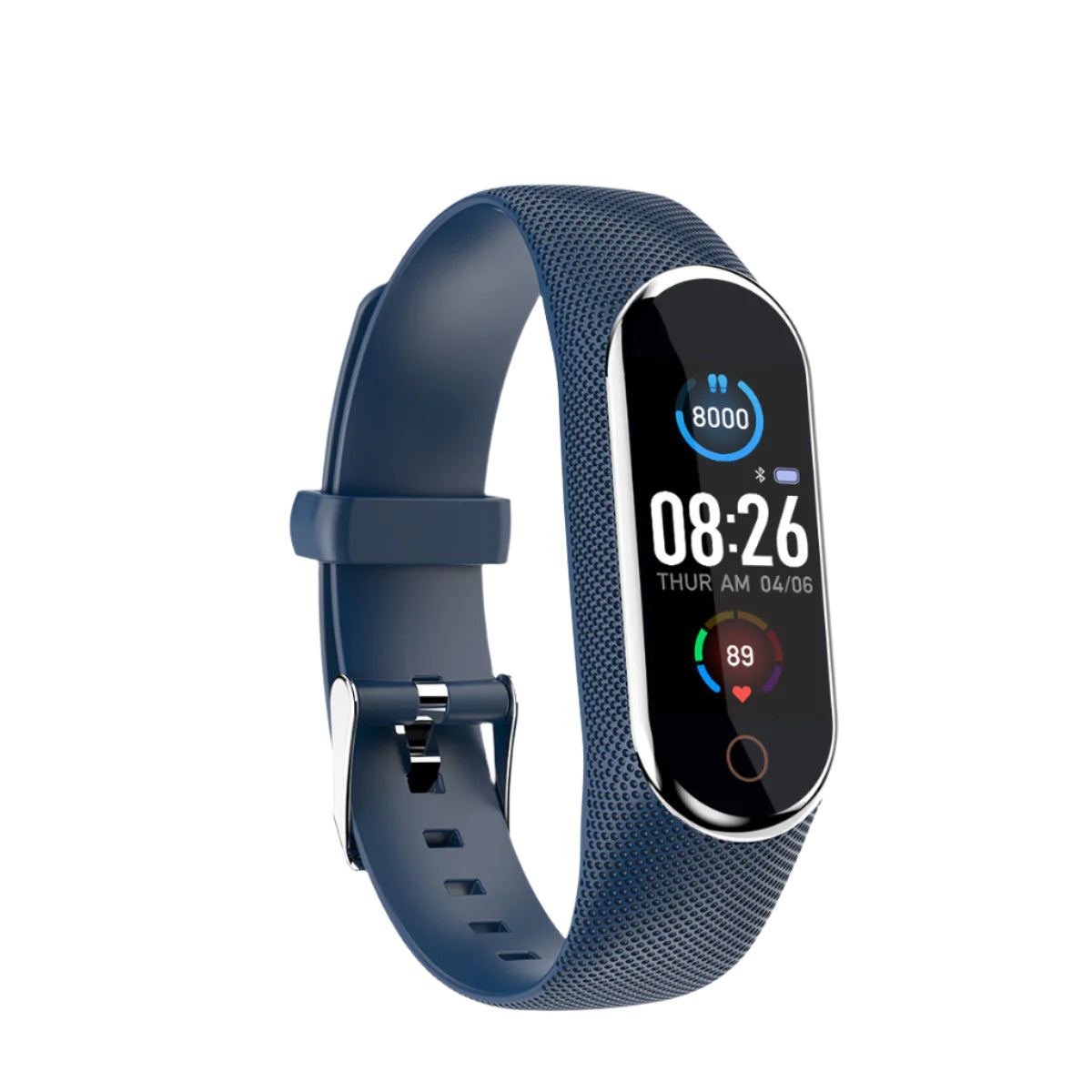 M8 smartwatch with heart rate display