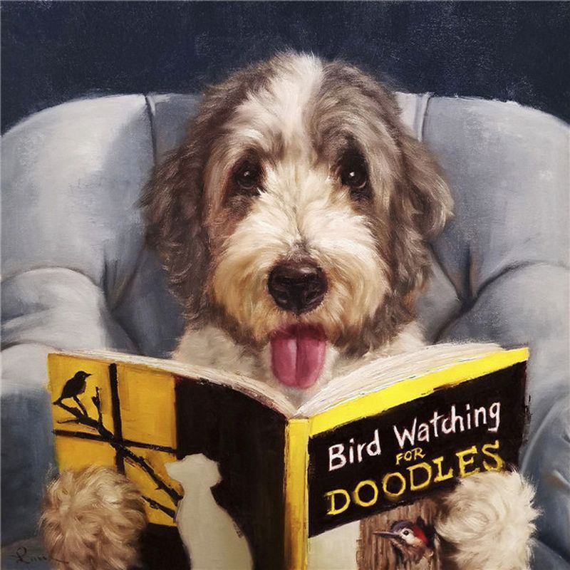 Colorful people portrait oil painting on canvas