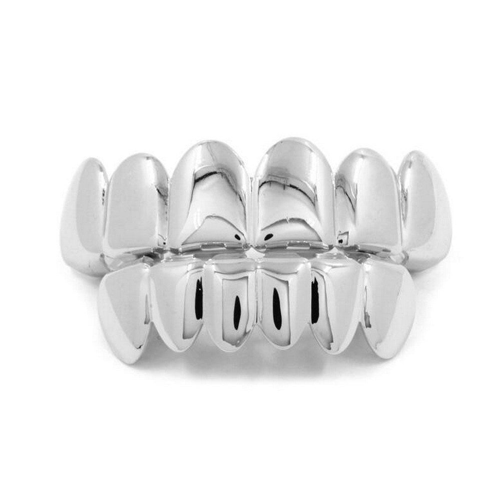 Silver grill on a white background