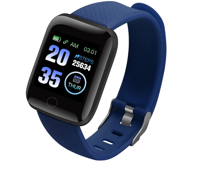 Smart Fitness Bracelet in Blue with Heart Rate Monitor