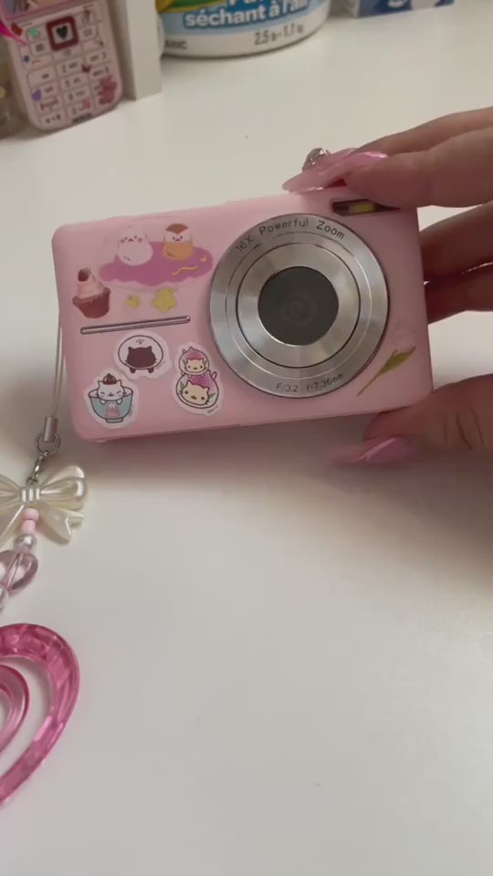 Mini digital camera for kids with easy navigation buttons